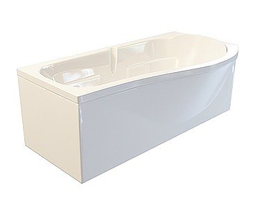 3d凸出式浴缸模型