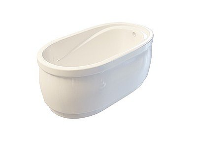 不规则椭圆形浴缸模型3d模型