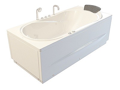 3d按摩调节浴缸模型