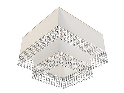 水晶方形吊灯模型3d模型