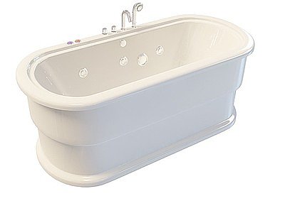 独立浴缸模型