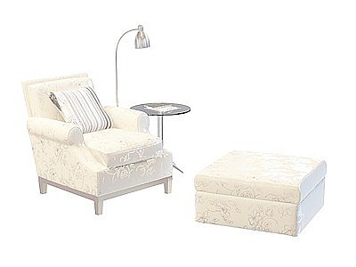现代布艺沙发模型