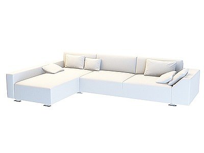 3d现代布艺沙发模型
