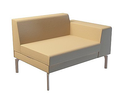 简易单人沙发模型3d模型