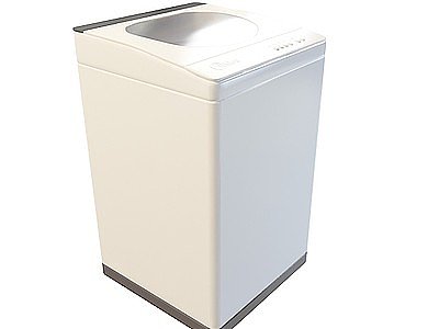 美的洗衣机模型3d模型