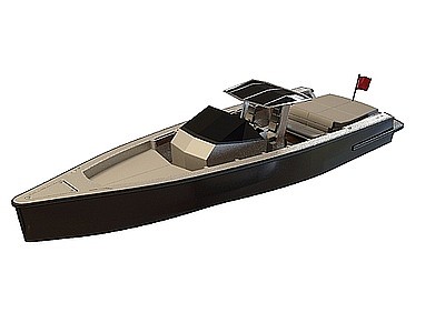 私人游艇模型3d模型