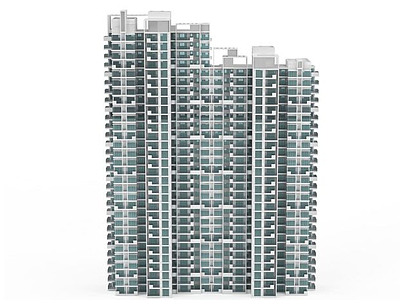 现代商厦建筑模型3d模型