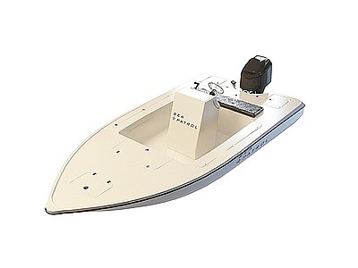 私人快艇模型3d模型