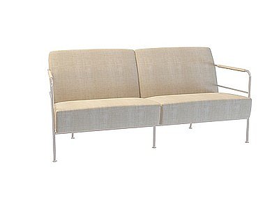  布艺双人沙发模型3d模型