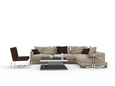 现代家居沙发模型3d模型