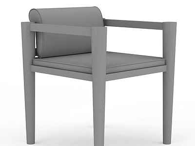 木制高脚椅模型3d模型