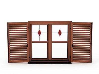 3d现代窗户模型