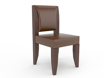 3d高档实木椅免费模型