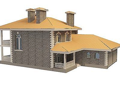 3d别墅模型