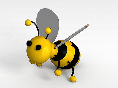 3d儿童玩具蜜蜂模型
