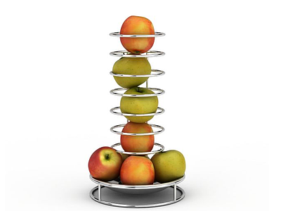 苹果黄梨拼盘模型3d模型