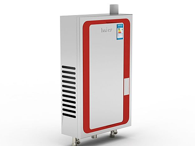 3d海尔燃气热水器模型