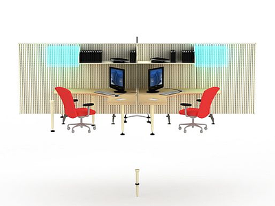 办公桌椅模型3d模型