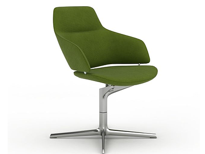 3d绿色单人椅模型