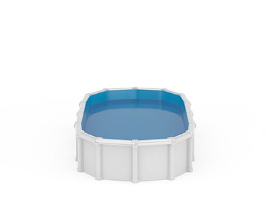 小型游泳池模型3d模型