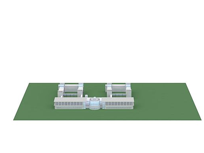 3d医院建筑免费模型