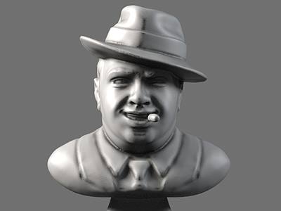 卡彭人物雕塑模型3d模型