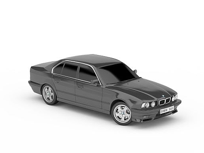 黑色汽车模型3d模型