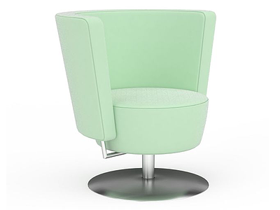 3d绿色旋转椅子模型