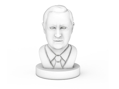 罗斯福雕刻人物模型3d模型
