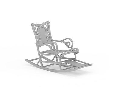 欧式摇椅模型3d模型
