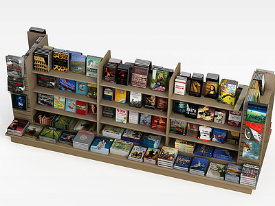3d超市书架模型