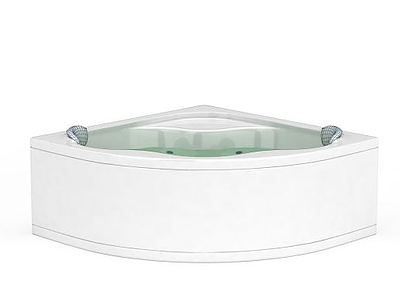 3d扇形浴缸免费模型