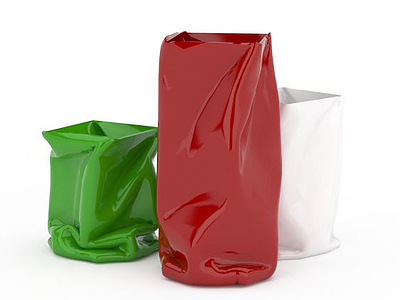 3d红白陶瓷杯子免费模型