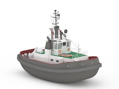 3d现代民用船免费模型