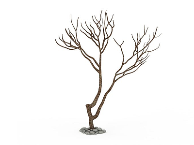 3d冬日景观树模型