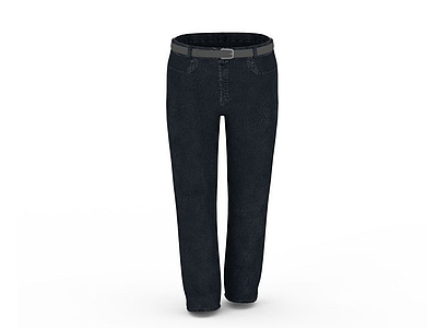 黑色长裤模型3d模型