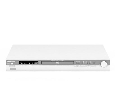现代白色DVD模型3d模型