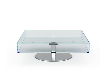 钢化玻璃桌模型3d模型