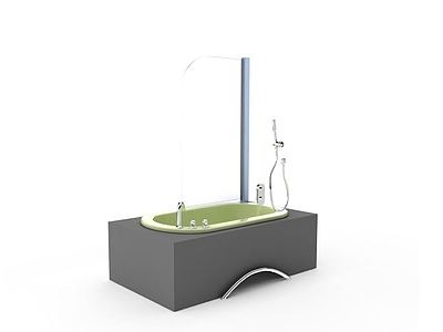 室内浴缸模型3d模型