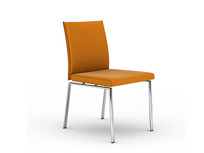 黄色单人座椅模型3d模型