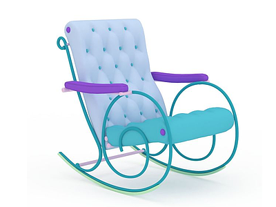 多彩沙发躺椅模型3d模型