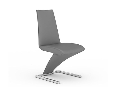 个性灰色座椅模型3d模型