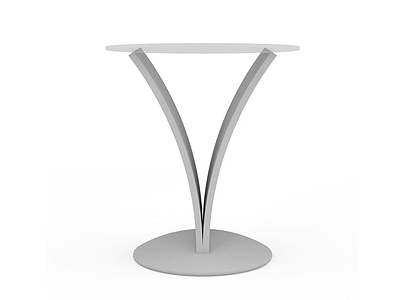 3d圆形玻璃桌免费模型