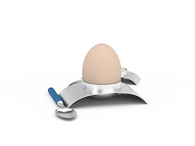 3d不锈钢鸡蛋架免费模型
