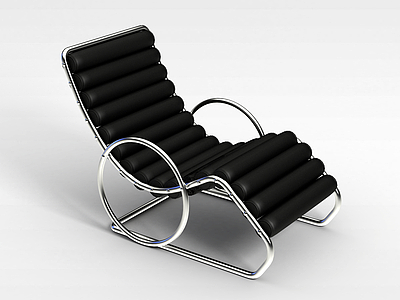 黑色现代沙发椅模型3d模型