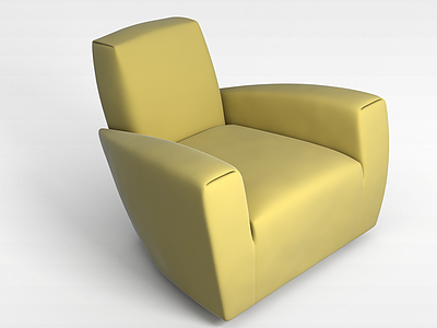 3d创意绿色沙发模型
