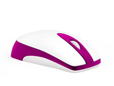 3d紫色鼠标免费模型