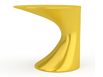 3d创意黄色凳子免费模型