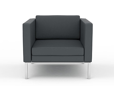 3d黑色简约沙发免费模型