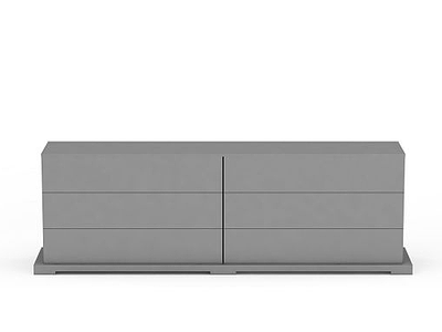 长方形柜子模型3d模型